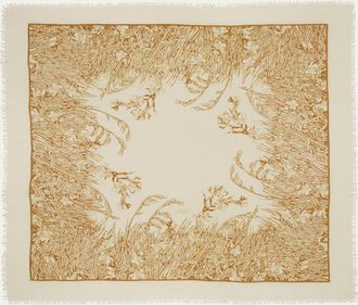 Loro Piana Campo di Lino Fiorito Cashmere-Silk Shawl