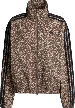 adidas (WMNS) adidas Firebird Oversized Aop Denim Jacket Earth Strata Stone Khaki KD2815