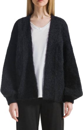 Americandreams Lee Short Cardigan In Black