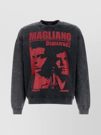 Dsquared2 printed cotton sweatshirt
