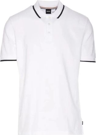 HUGO BOSS Polo Shirt van katoen-piqu&eacute; - Heren - Polos - Wit - L - Katoen - Tops