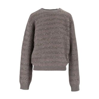 Fabiana Filippi Maglione in Maglia Testurizzata - - Knitwear - Donna - Marrone - L