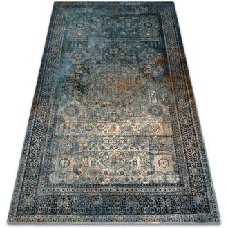 RugsX Alfombra De Lana Omega Mamluk Vintage, Roseta Azul Oscuro Blue 200x300 Cm