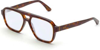 Retro Superfuture Sunglasses Maneval Havana Diversa Skb Brown/Blue Mirrored Unisex