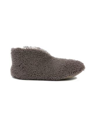 Celtic & Co. Teddy Soft Sole Bootee Slippers in Vole at Nordstrom, Size 10