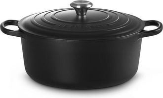 LE CREUSET Signature Cocotte Redonda 30 Cm Negro Mate