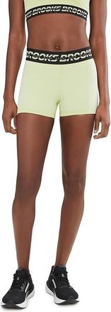 Brooks PR Elite Shorty 3 Womens Shorts Luminary/Black : 2XL (US 20-22), Polyester/Spandex