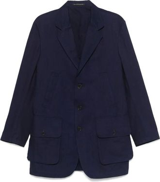 Yohji Yamamoto Blazer monopetto - Blu