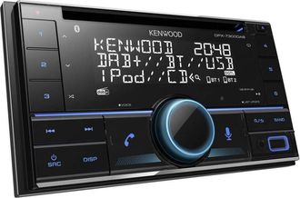 Kenwood DPX-7300DAB Autoradio doppio din Collegamento per controllo remoto da volante, Sintonizzatore dab+ - Kenwood