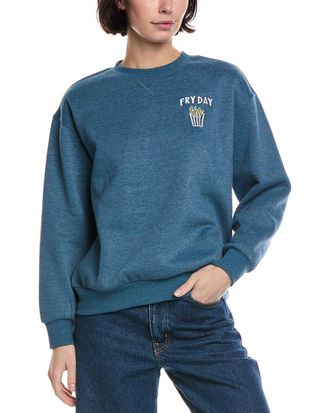 Wildfox Fry Day Charlie Oversized Fit Sweatshirt
