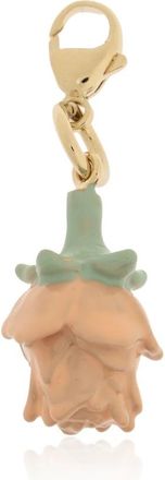 Marni Bloemenmotief Hanger - Dames - Sieraden - Roze - ONE Size - Leer - Accessoires