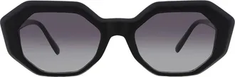 Frye 39419FCO001 Smoke Geometric Ladies Sunglasses 10260402.COM BLKSMK
