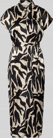 Apricot Hemdblusenkleid mit Brusttasche und Bindeg&uuml;rtel in Black, Gr&ouml;&szlig;e XXL