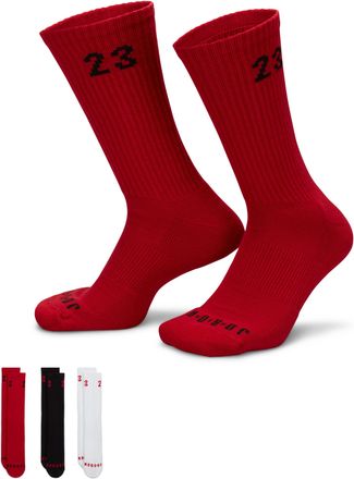 Nike Jordan Essentials Crew Socks (3 Pairs) in Multicolor | DA5718-913