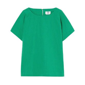 Marina Rinaldi Dames, Blouses & Shirts, Groen, Maat: 6XL Katoen