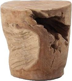 K Home Beistelltisch & Hocker Tropico aus recyceltem Teakholz ø 35 cm