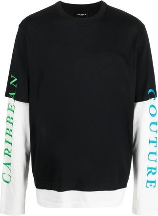 Botter Long Sleeve Tops - Heren - Longsleeves - Zwart - M - Katoen - Tops