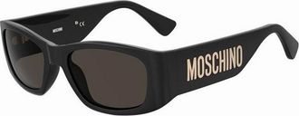 Moschino Sunglasses Rectangle Full Rim, Havana Frame And Brown Lens Mos145/s005L70