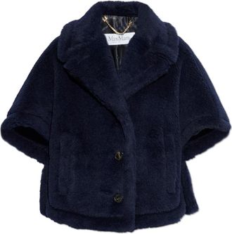 Max Mara Corvino 1 Korte Bontjas - Dames - Jassen - Blauw - M/L - Wol - Jassen