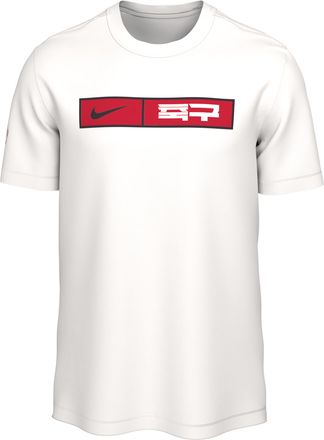 Nike Mens Soccer Logo T-Shirt in White | JK5096-100