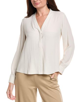 Eileen Fisher Eileen Fisher Petite V-Neck Silk Shirt