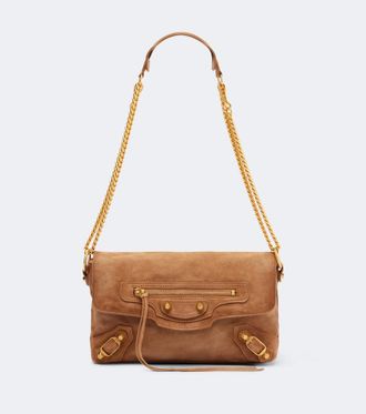Balenciaga Borsa a spalla Le City in suede