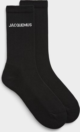 Jacquemus Mens Signature ribbed socks