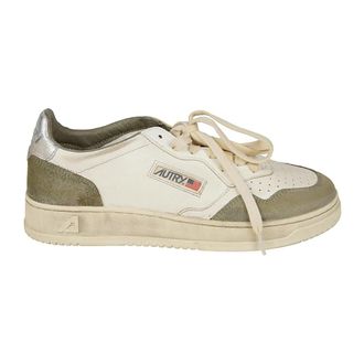 Autry Medalist Low Super Vintage Sneakers - Heren - Sneakers - Wit - 40 EU - Katoen - Schoenen