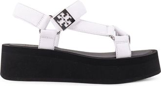 Tory Burch Mellow Leather Wedge Sandals-Donna