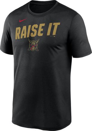 Nike Pittsburgh Pirates City Connect Team Phrase Script Nike Mens Dri-FIT MLB T-Shirt in Black | NKGK00APTB-TG9