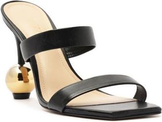 Arezzo Gianna High Slide Sandal in Black at Nordstrom, Size 6.5