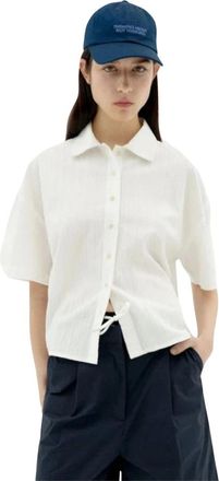 Thinking Mu Ane Blouse - Dames - Blouses & Shirts - Wit - Maat: L Katoen