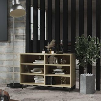 vidaXL Vidaxl - Aparador De Madera Contrachapada Roble Sonoma 103,5x35x70 Cm