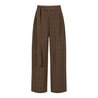Iceberg Straight Broeken - Dames - Straight fit broeken - Bruin - 2XS - Katoen - Broeken