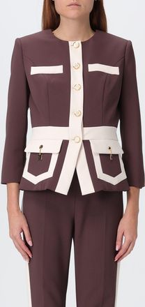 Elisabetta Franchi Jacket ELISABETTA FRANCHI Woman color Wine