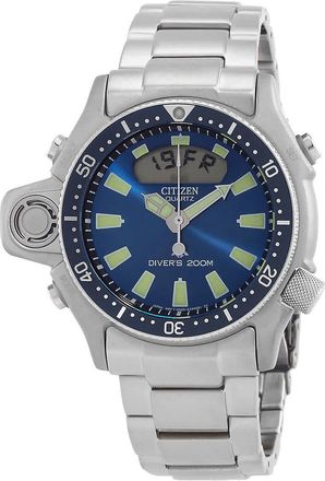 Citizen Promaster Marine Quartz Analog-Digital Blue Dial Mens Watch JP2000-67L