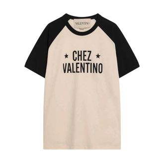 Valentino Hombre, Camisetas, Beige, Talla: XL