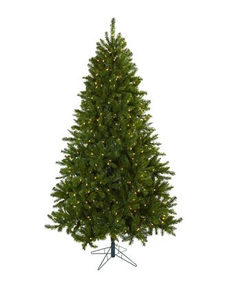 Nearly Natural 7.5Ft Windermere Christmas Tree With Clear Lights