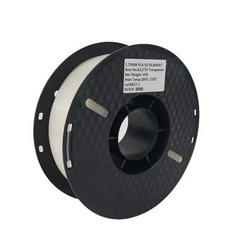OEM Filamento Pla, 1,75 Mm De Di&aacute;metro, Compatible Con Impresoras Fdm, 3 Kg Transparente