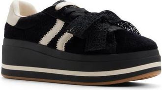 Aldo Paotlan Platform Sneaker in Black/White at Nordstrom, Size 7.5