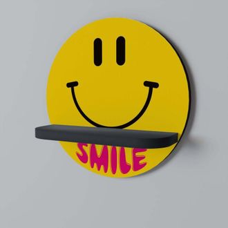 OEM Estante Redondo Negro Keep Smiling