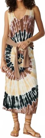 Kujten Ramo Sunny Midi Dress In Camel