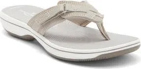 Clarks Breeze Sea Flip Flop in Light Taupe at Nordstrom Rack, Size 10