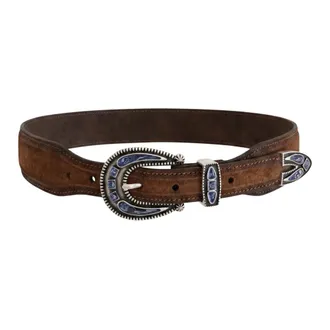 Alberto Luti Eleganza Western Artigianale - unisex - Alberto Luti - Belts - Brown - 110 CM - Accessories