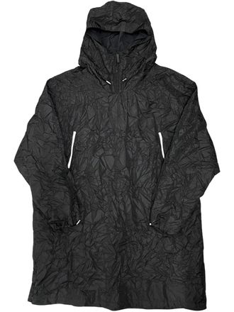 424 crease-effect Black raincoat - men - Fabric - M