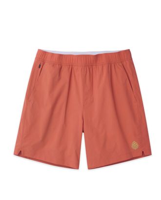 Stio | Mens Bounder Lined Short - 7, Size Extra Large in Hot Sauce