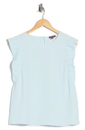 Vince Camuto Pleat Sleeve Shell Top in Dusty Dew Blue at Nordstrom Rack, Size X-Small