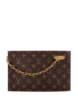 Louis Vuitton Legacy Chain Monogram Canvas clutch bag - women - Fabric - One Size - Brown