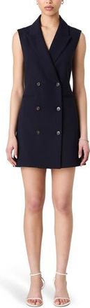 French Connection Whisper Sleeveless Blazer Dress in Navy at Nordstrom Rack, Size 14
