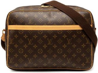 Louis Vuitton Pre-owned Reporter GM - Dames - Vintage Schoudertas - Bruin - ONE Size - Leer - Vintage